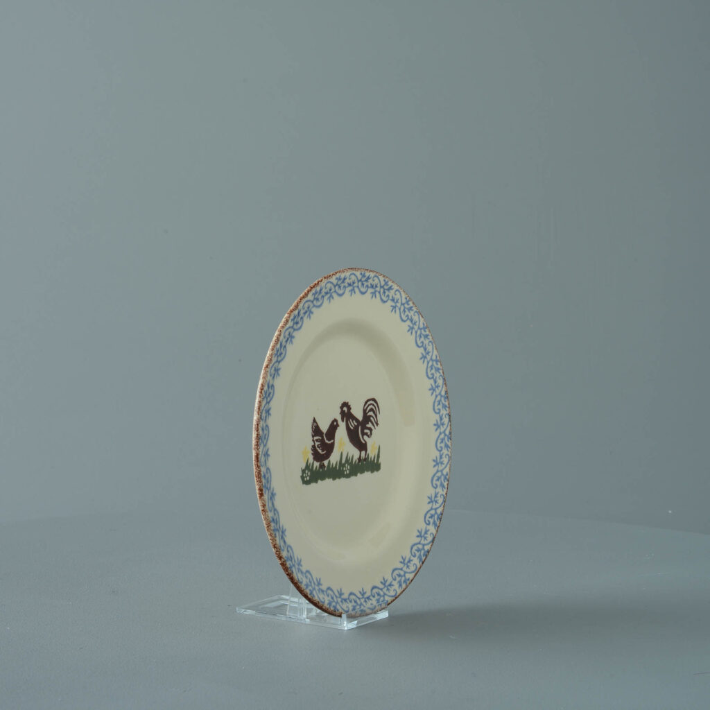 Cock & Hen Plate - Small