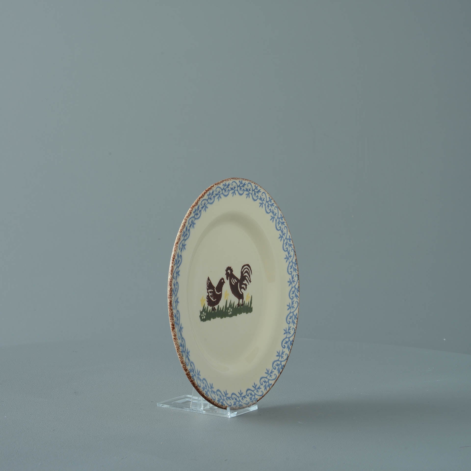 Cock & Hen Plate - Small