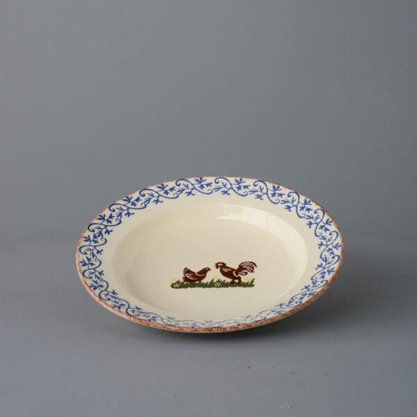 Cock & Hen Soup Plate