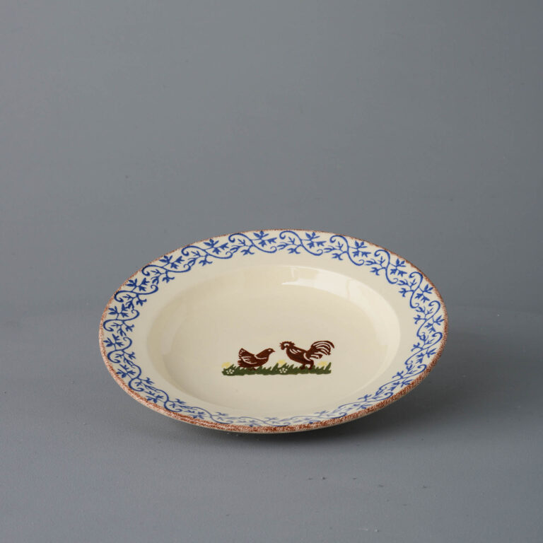 Cock & Hen Soup Plate