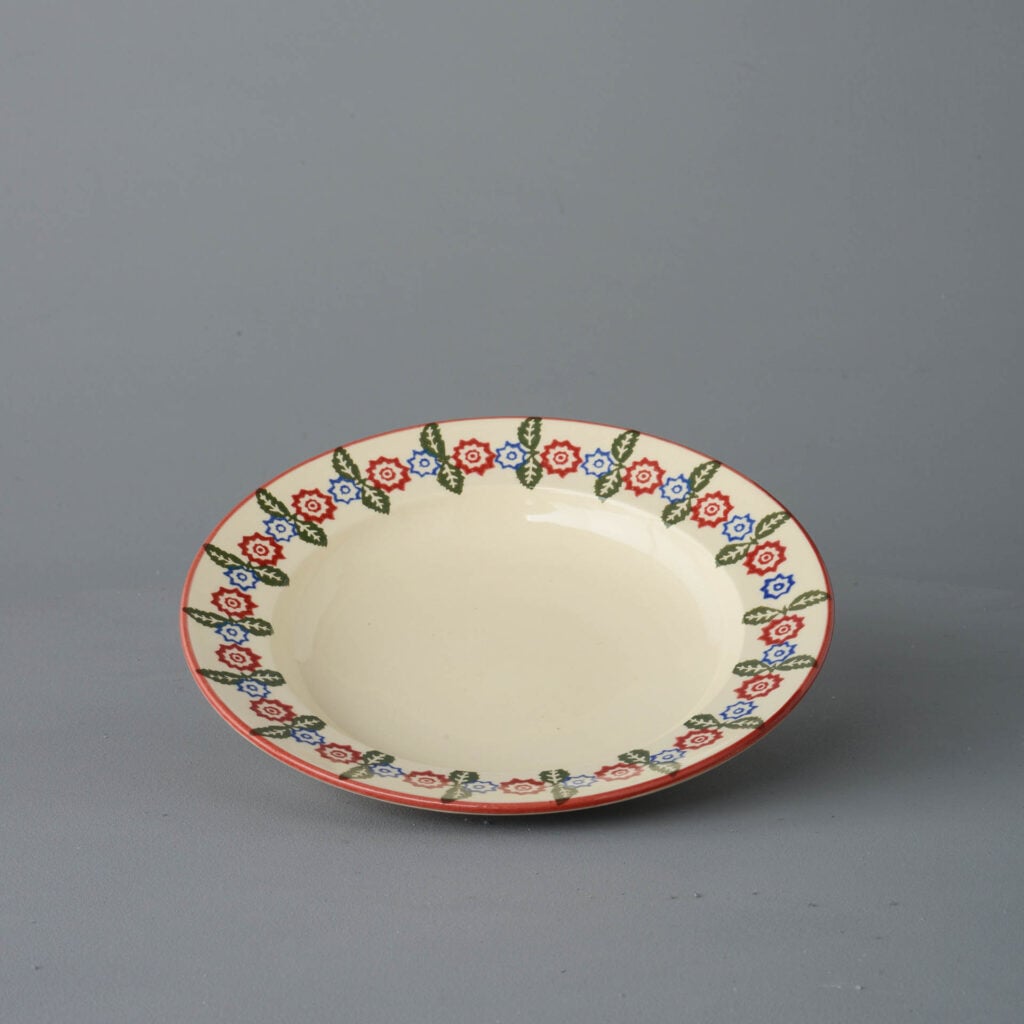 Victorian Floral Soup Plate