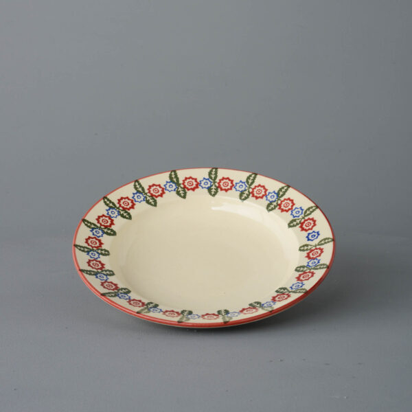 Victorian Floral Soup Plate