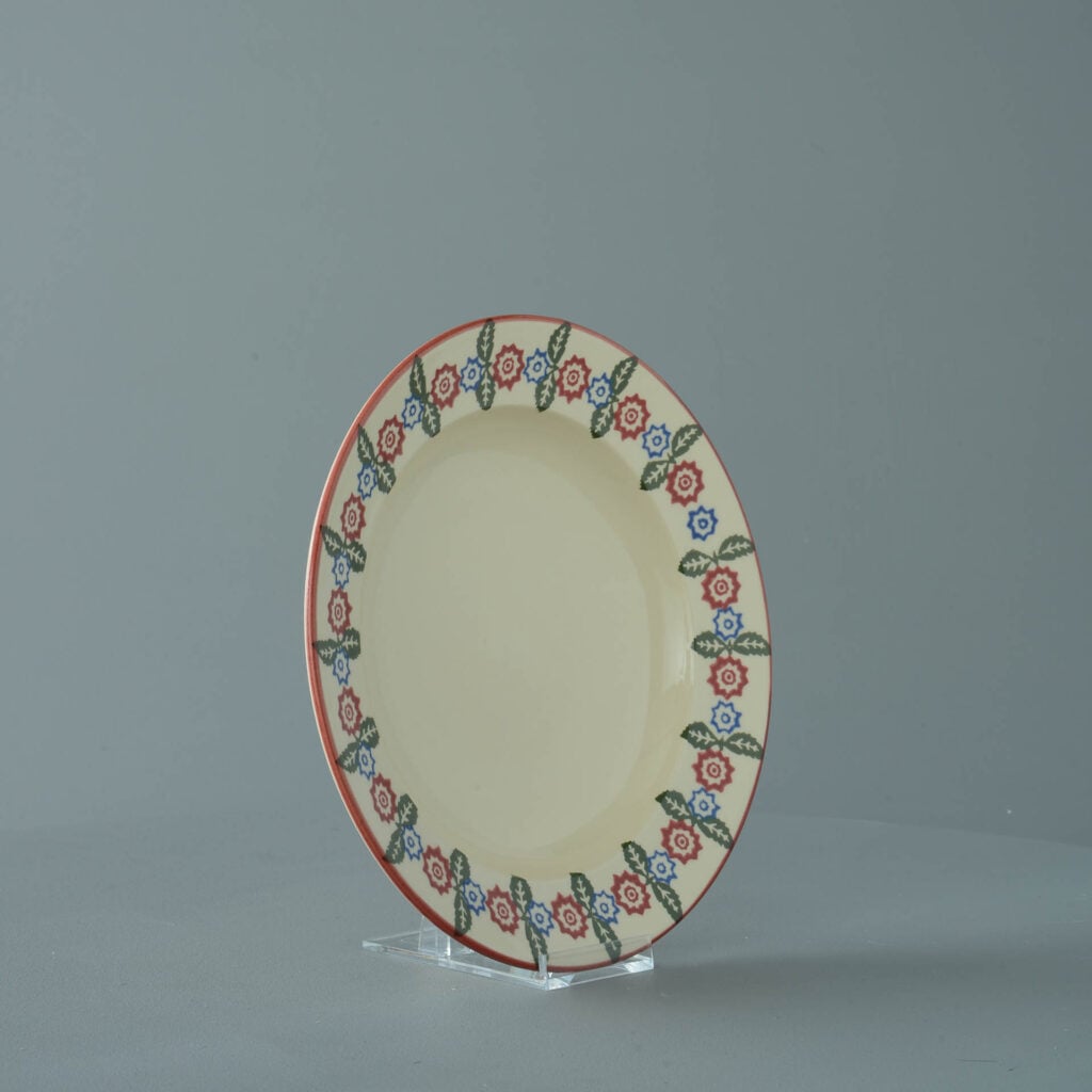 Victorian Floral Soup Plate