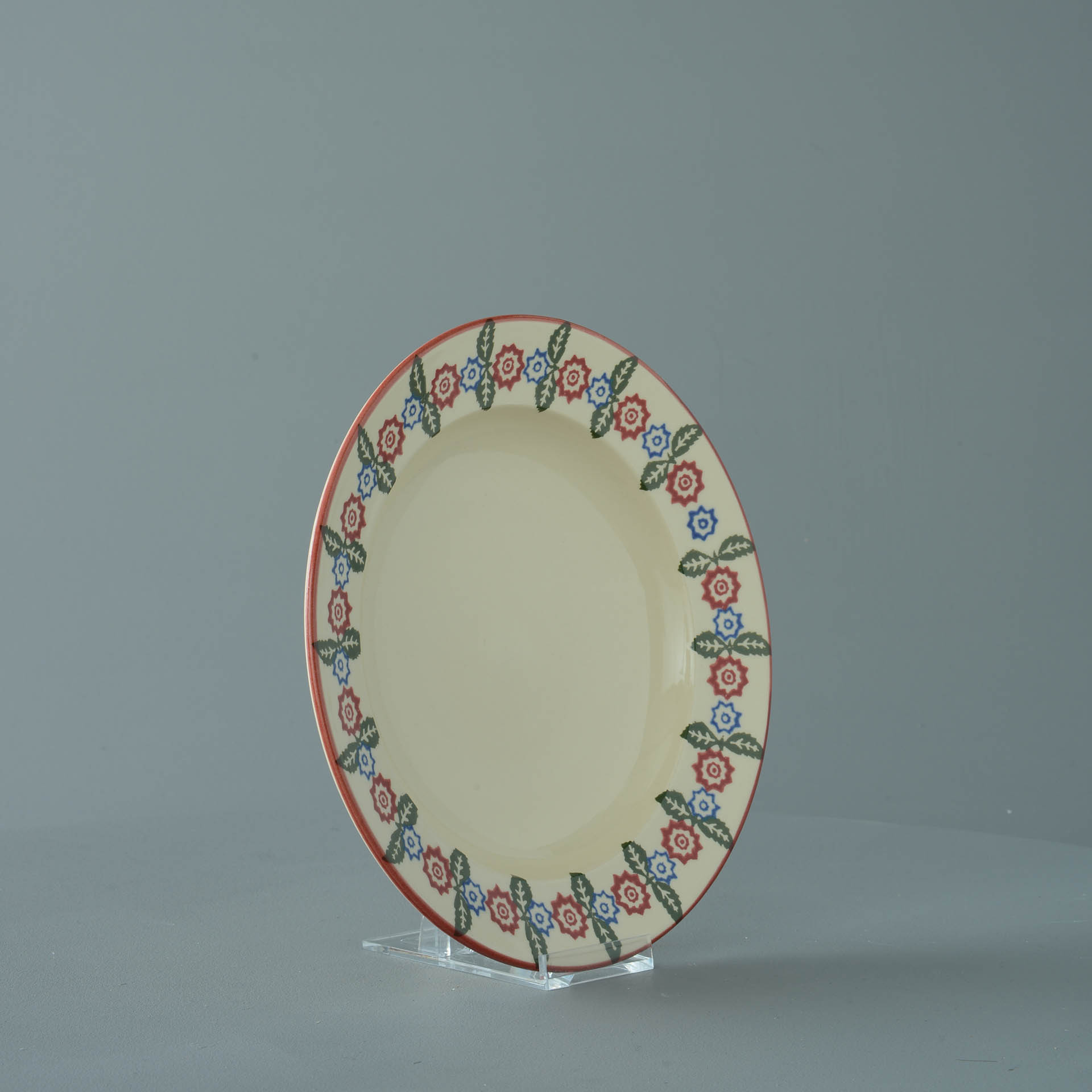 Victorian Floral Soup Plate