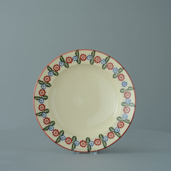 Victorian Floral Soup Plate