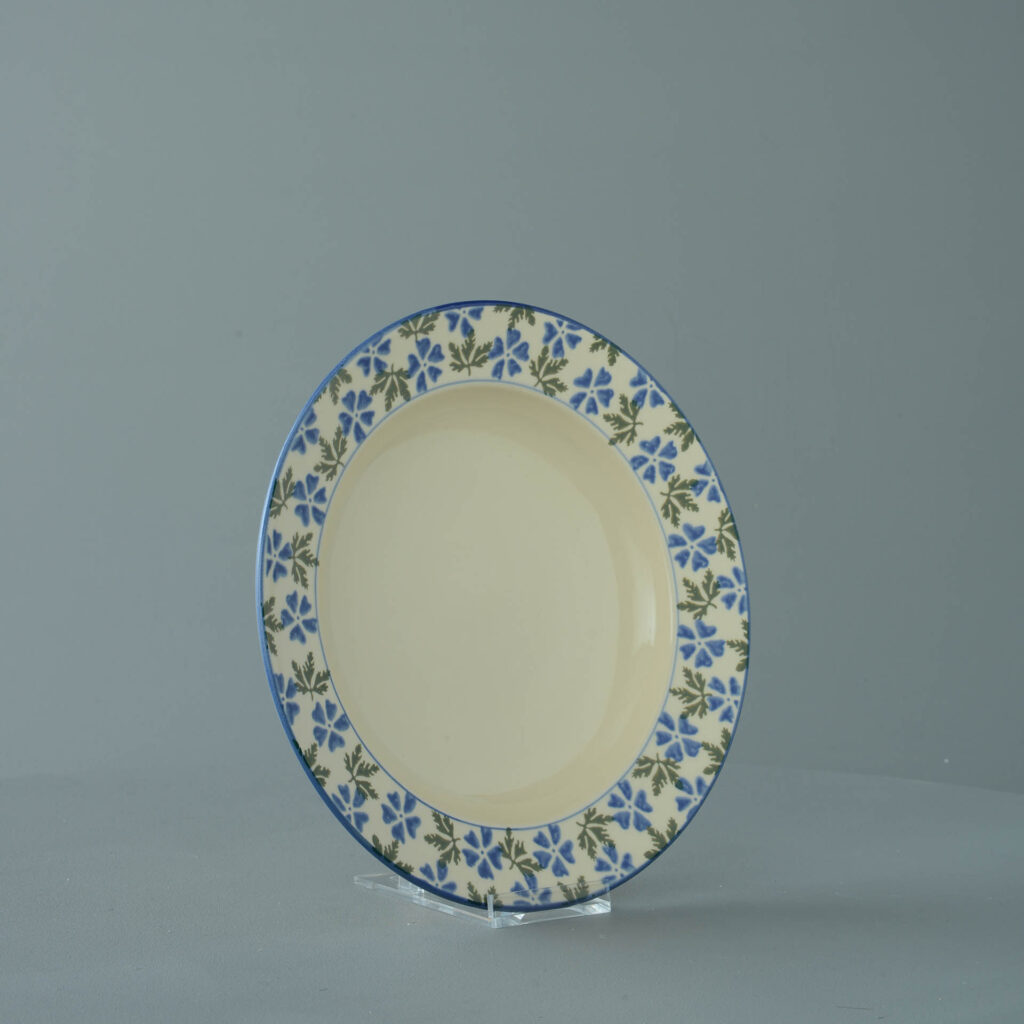 Geranium Soup Plate