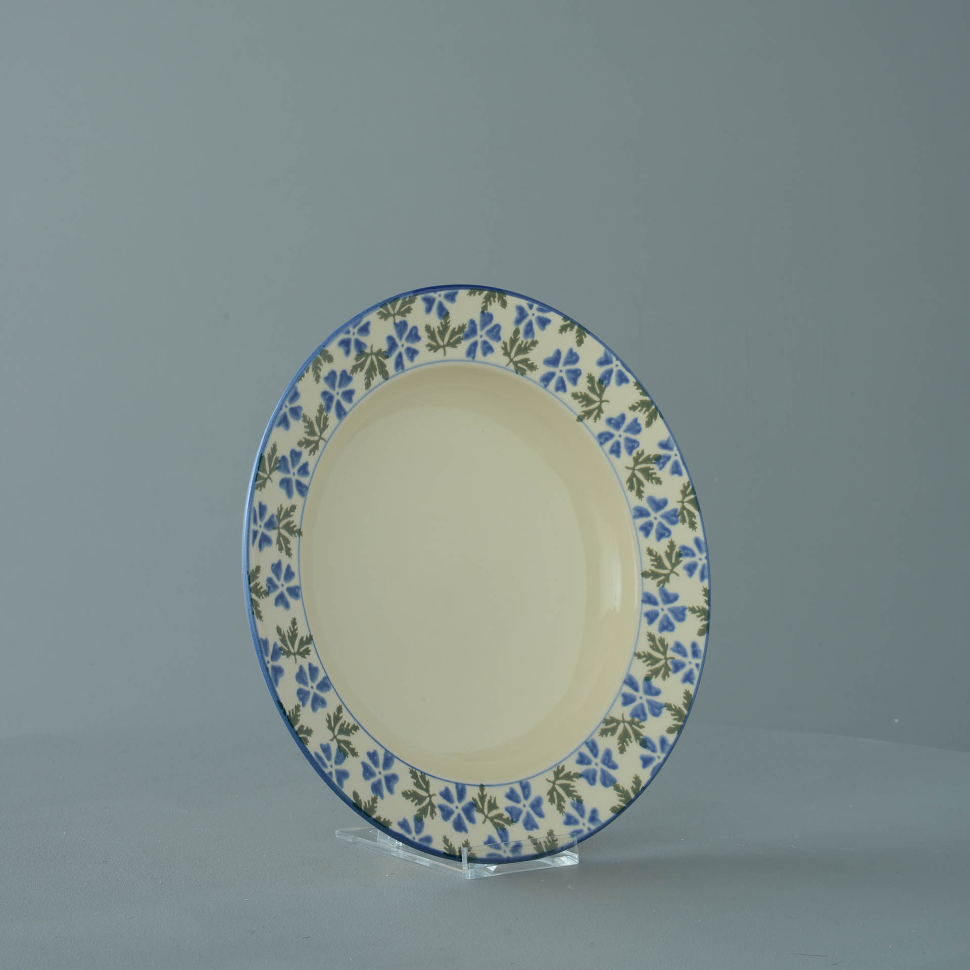 Geranium Soup Plate