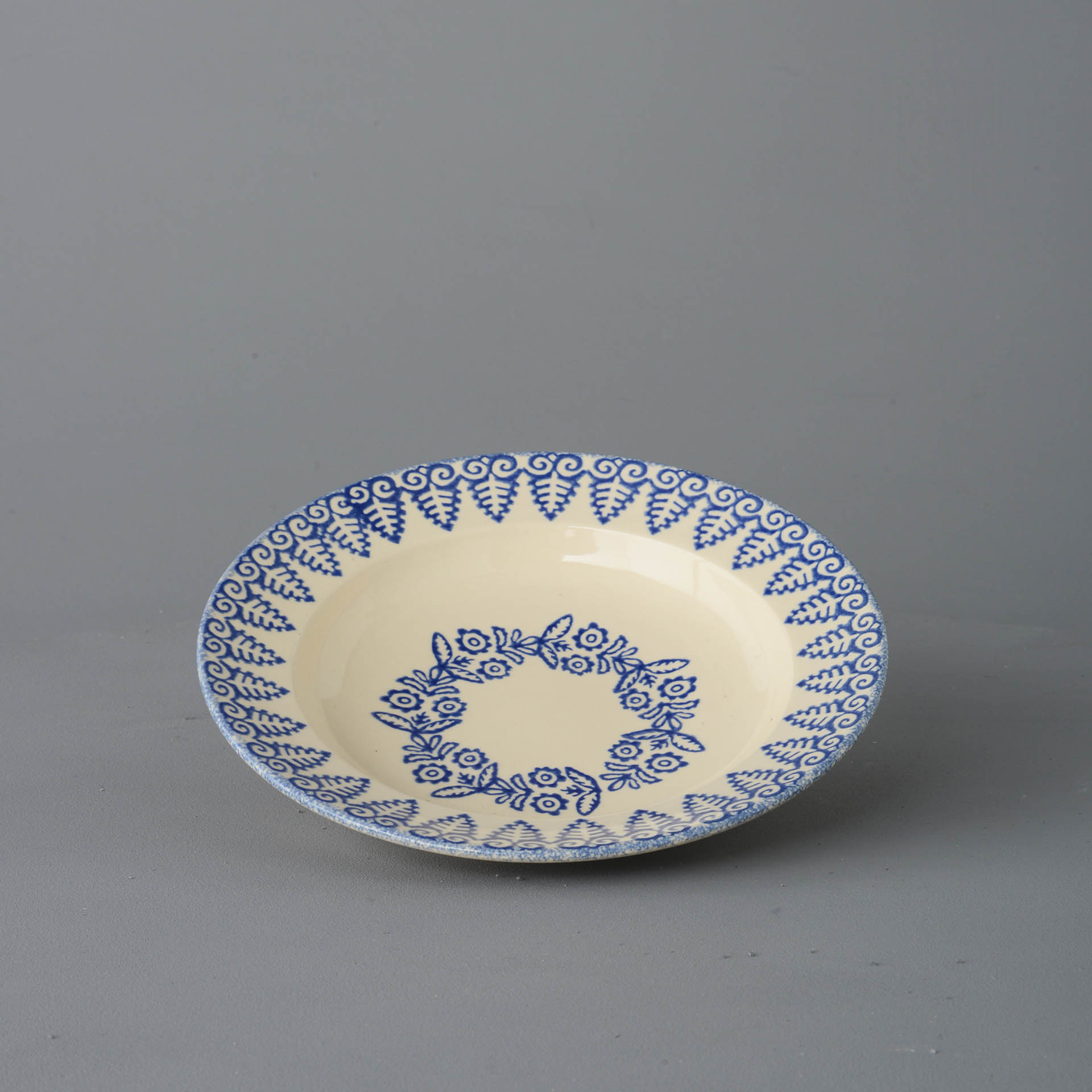 Lacey Blue Soup Plate