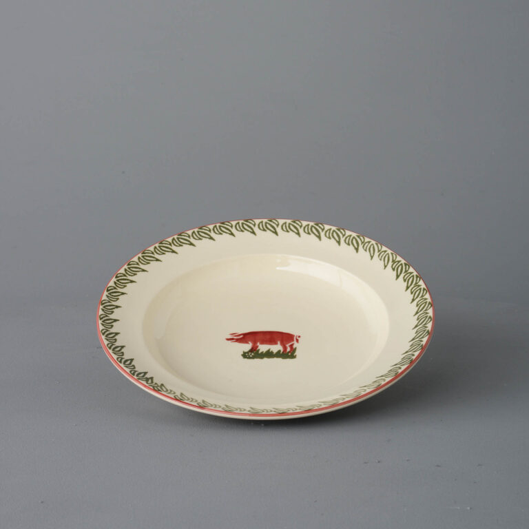 Pink Pig Soup Plate