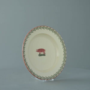 Pink Pig Soup Plate