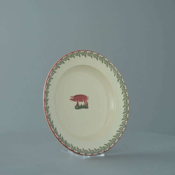 Pink Pig Soup Plate
