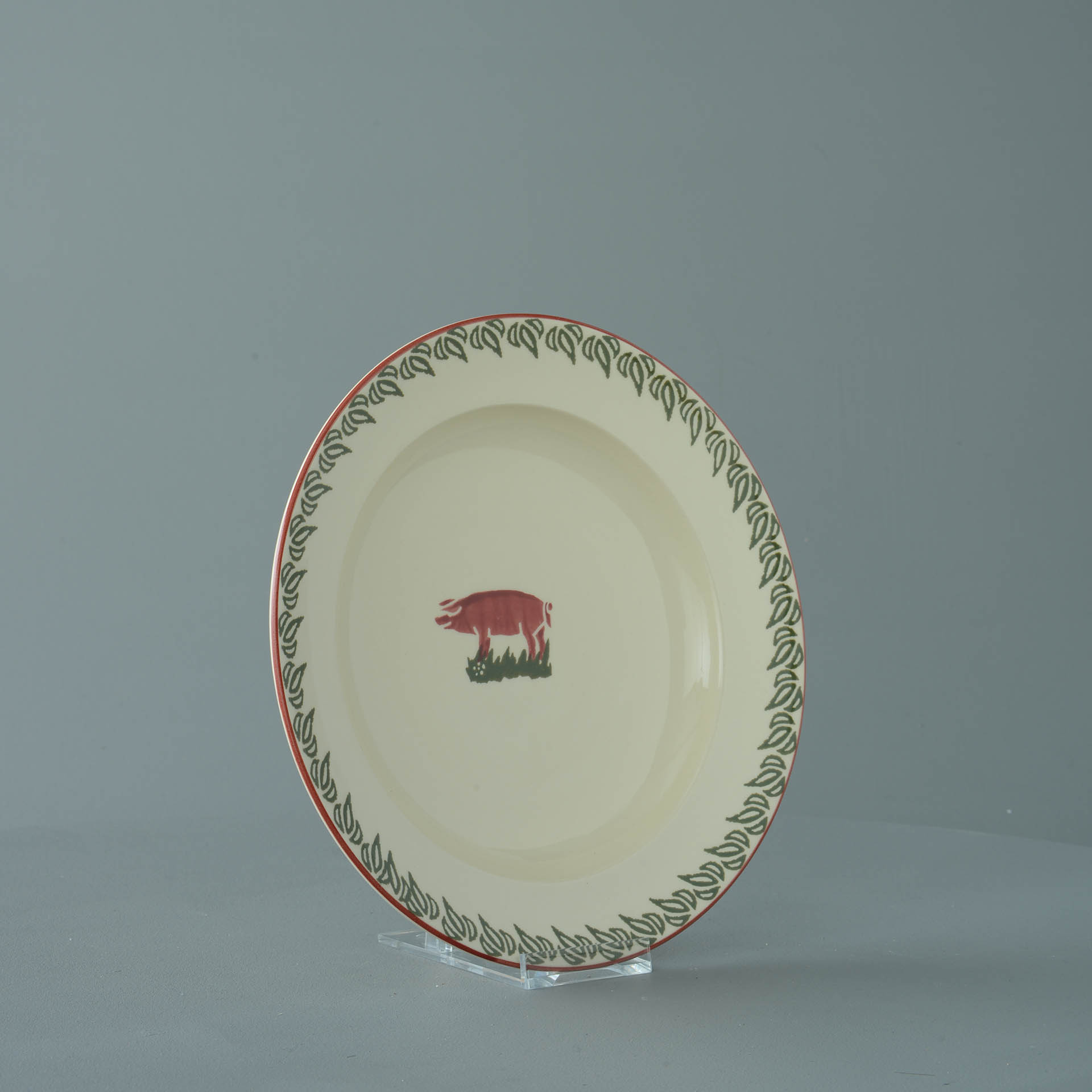 Pink Pig Soup Plate