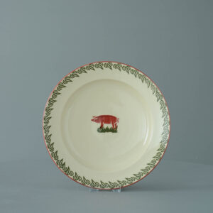 Pink Pig Soup Plate