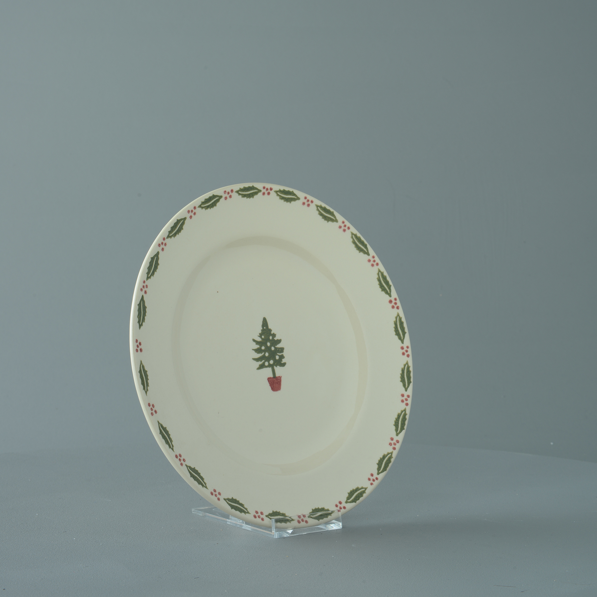 Christmas Tree Plate - Dessert Size