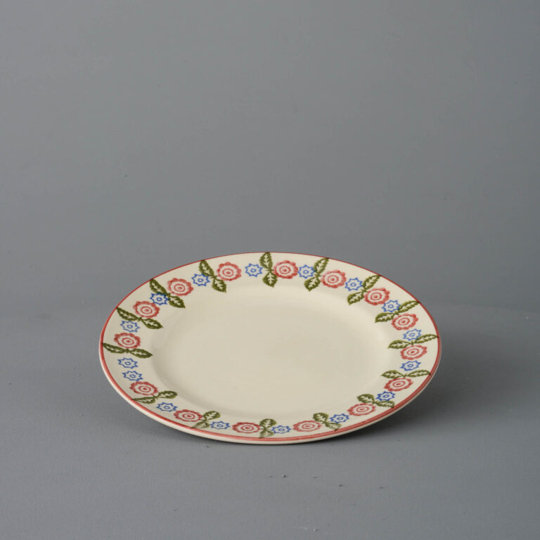 Victorian Floral Plate – Dessert Size