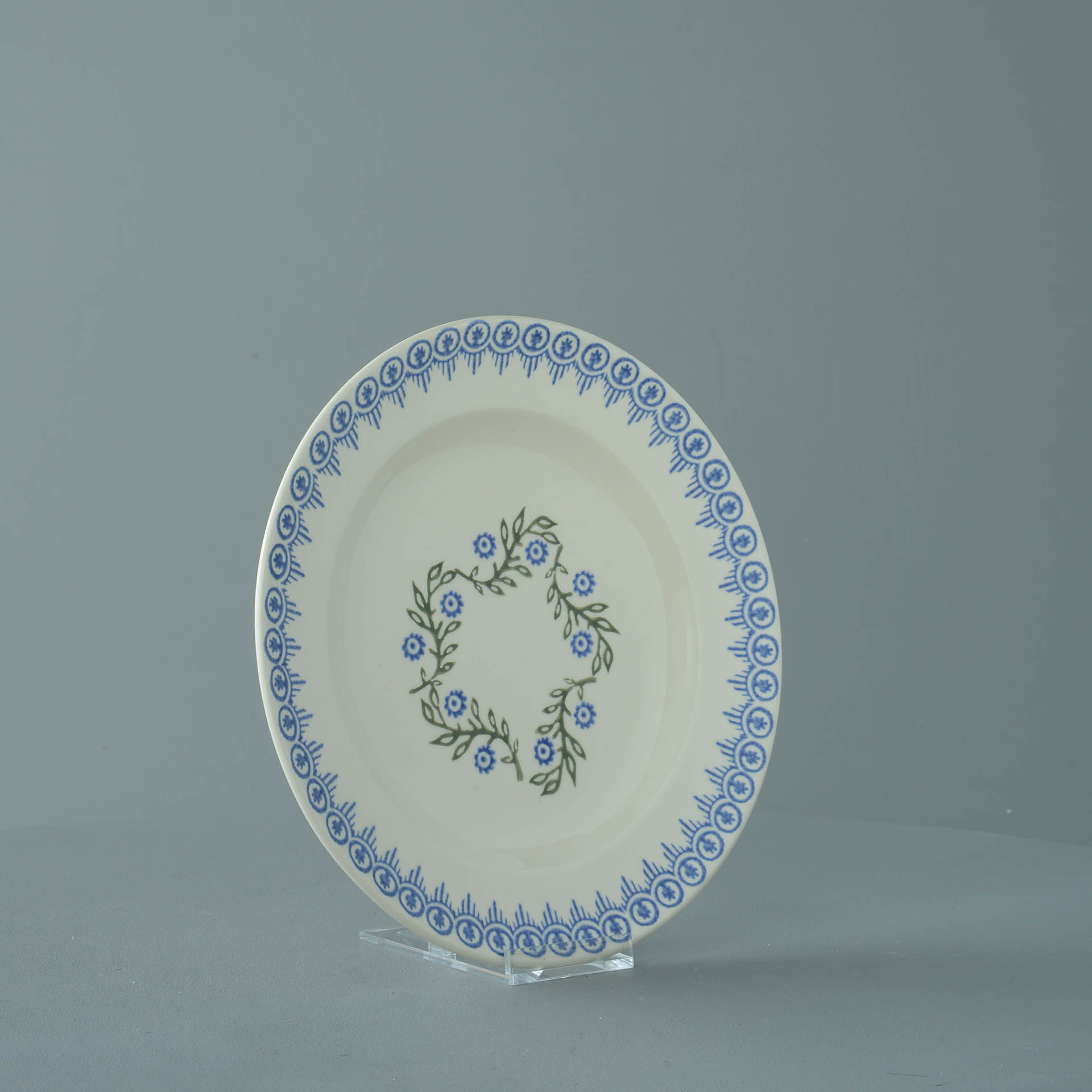 Floral Garland Plate - Dessert Size