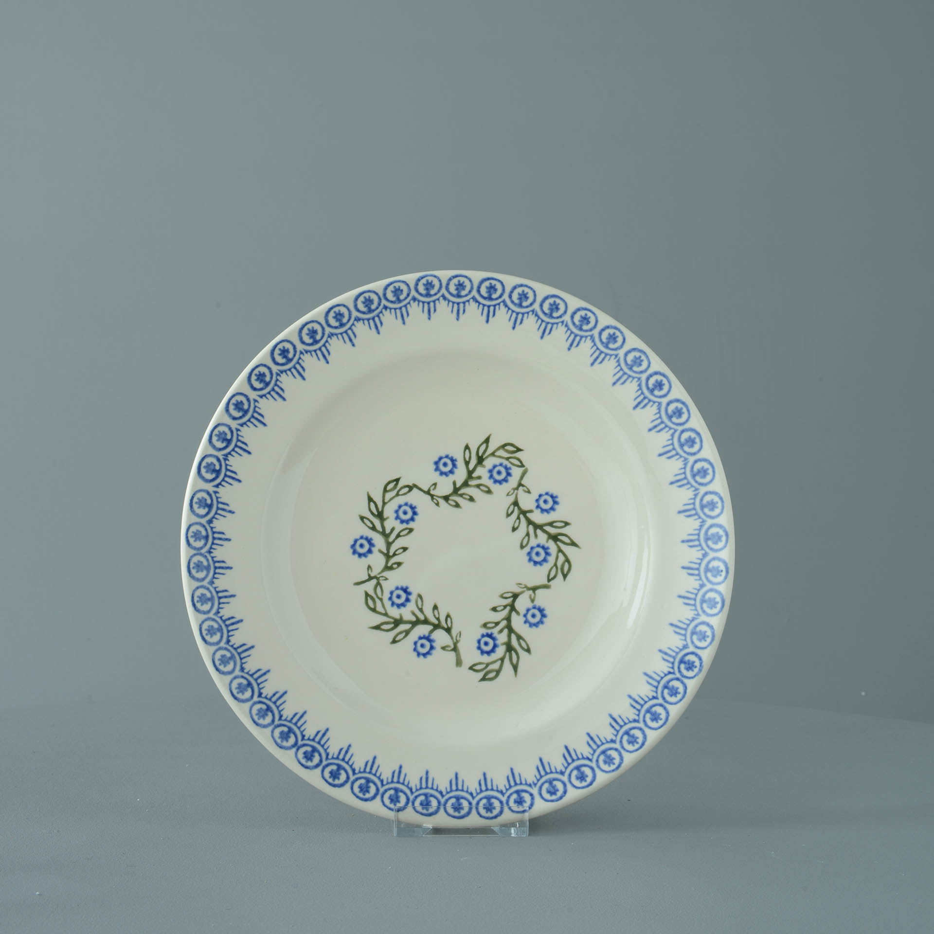 Floral Garland Plate - Dessert Size