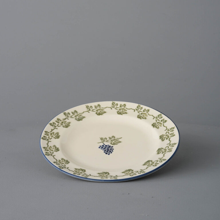 Grapes And Vine Plate – Dessert Size