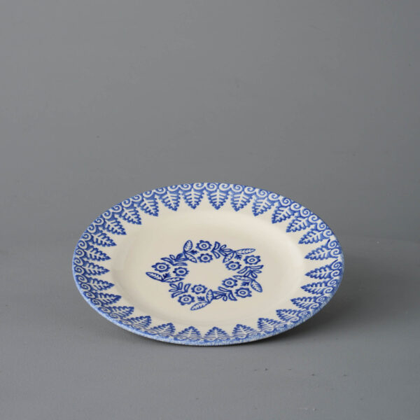 Lacey Blue Plate - Dessert Size