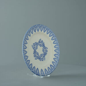 Lacey Blue Plate - Dessert Size