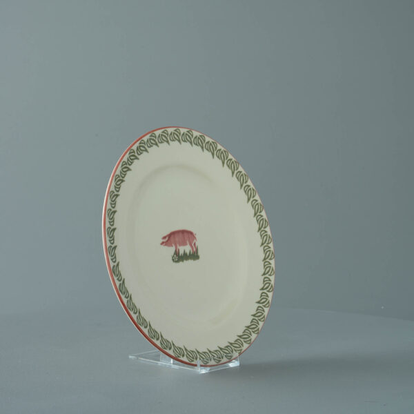 Pink Pig Plate - Dessert Size