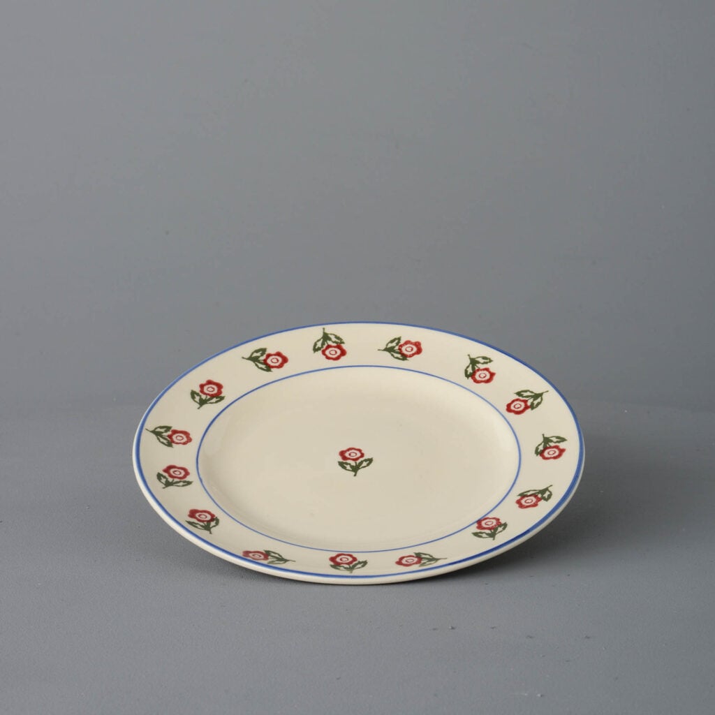 Scattered Rose Plate - Dessert Size