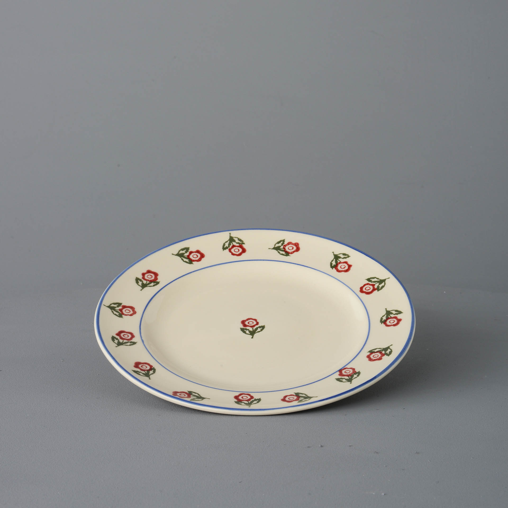 Scattered Rose Plate - Dessert Size