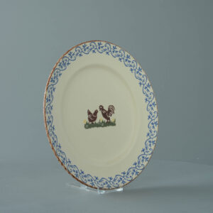 Cock & Hen Plate - Dinner Size