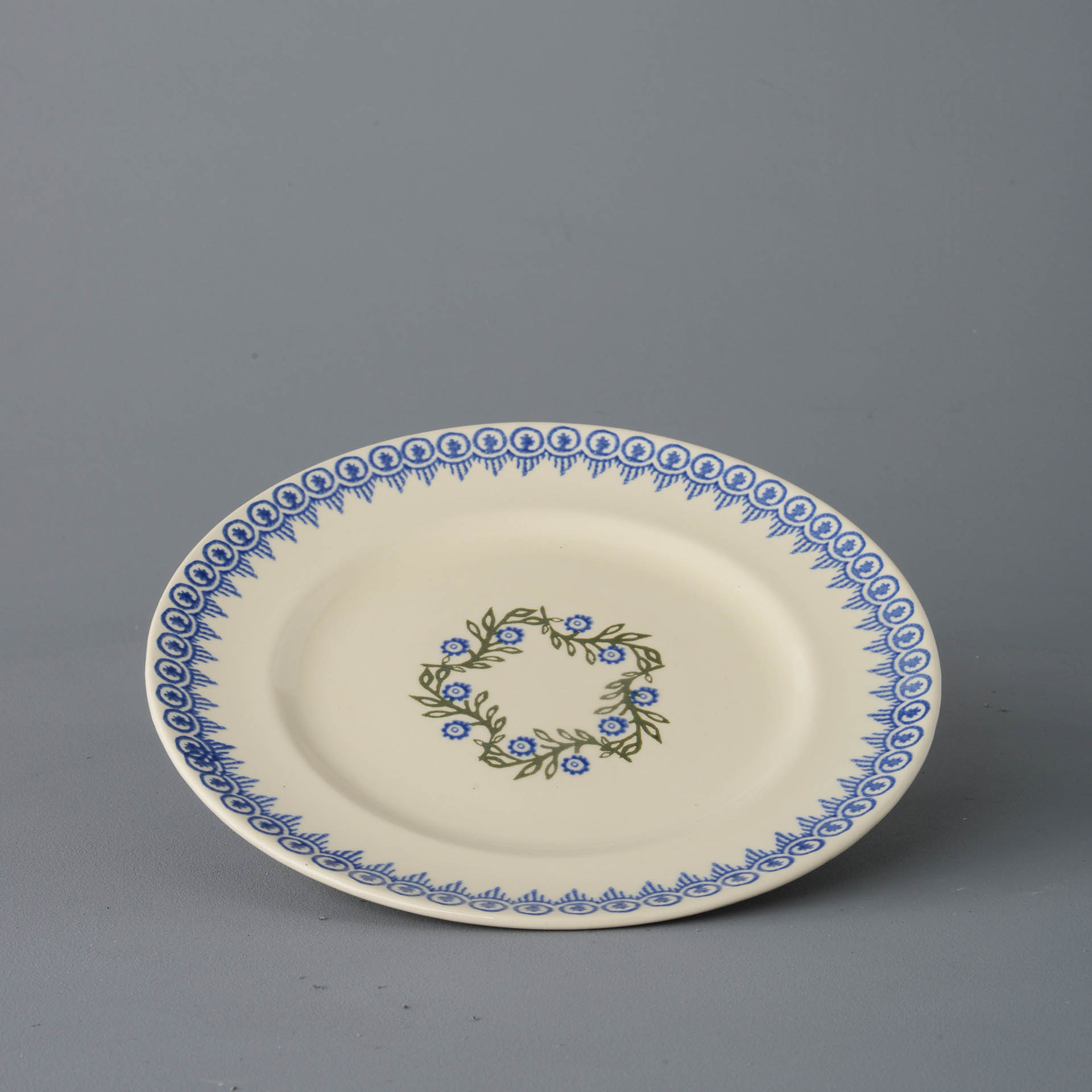Floral Garland Plate - Dinner Size