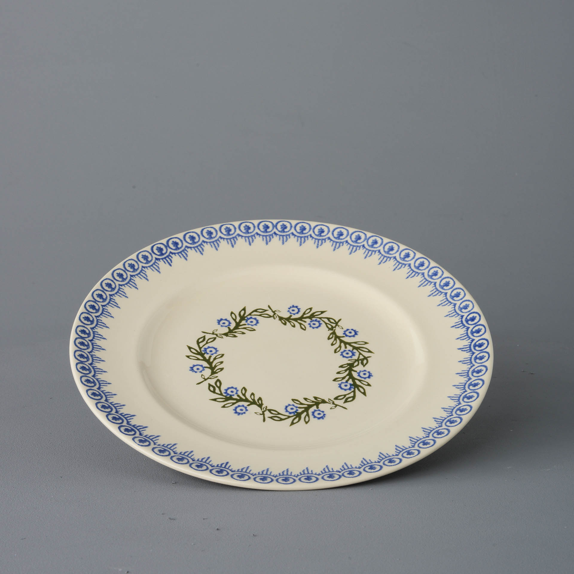 Floral Garland Plate - Dinner Size
