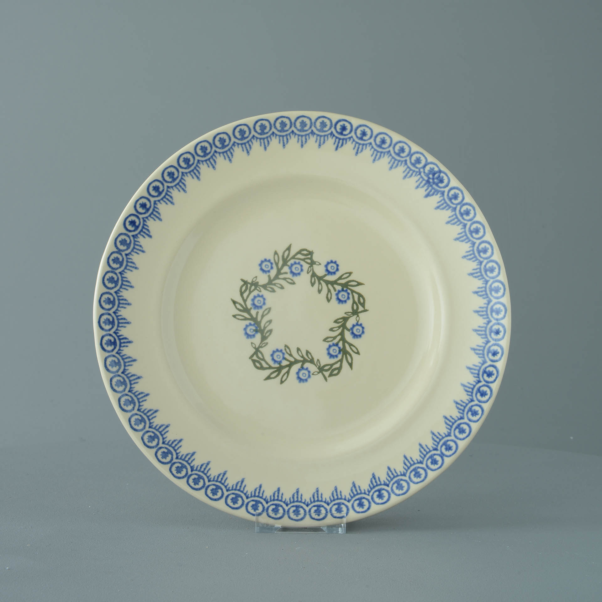 Floral Garland Plate - Dinner Size