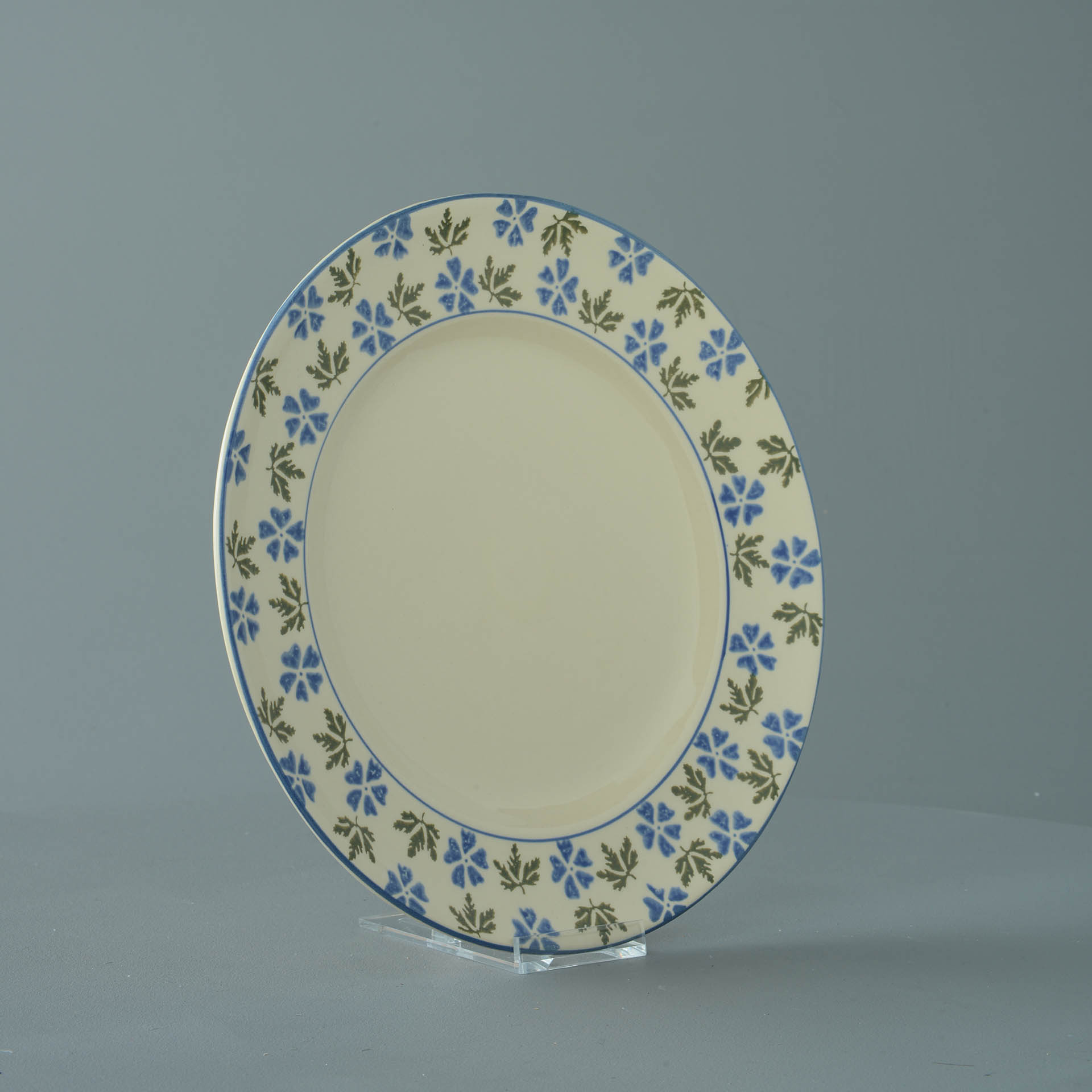 Geranium Plate - Dinner Size