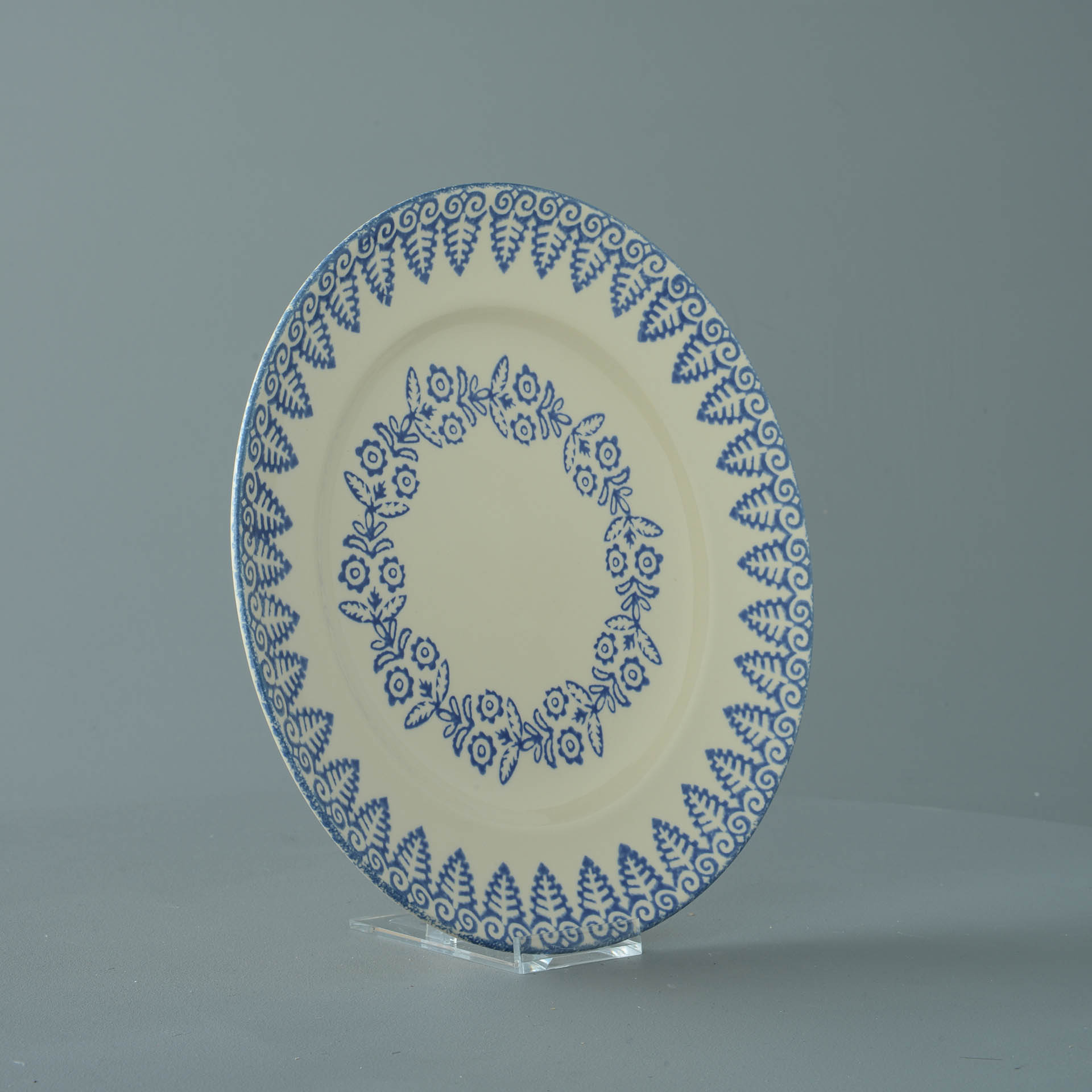 Lacey Blue Plate - Dinner Size