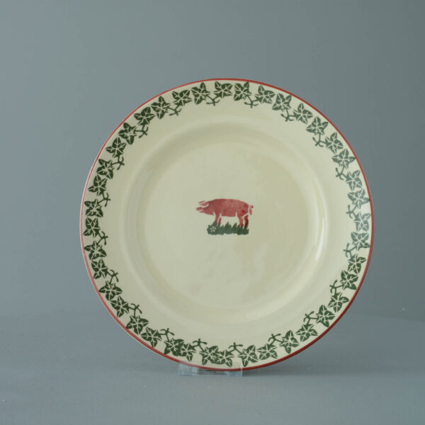 Pink Pig Plate - Dinner Size