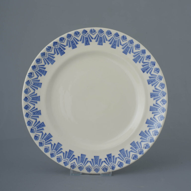 Deco Odeon Blue Dufort Plate – Dinner Size
