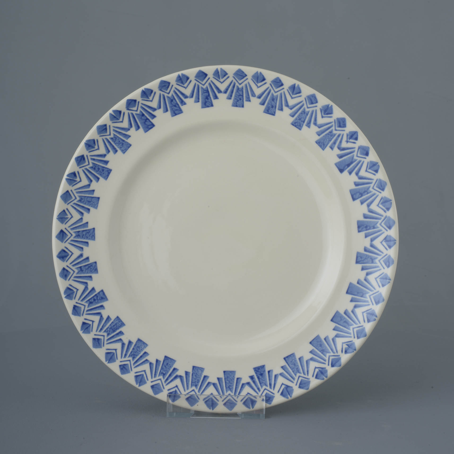 Deco Odeon Blue Dufort plate - Dinner Size