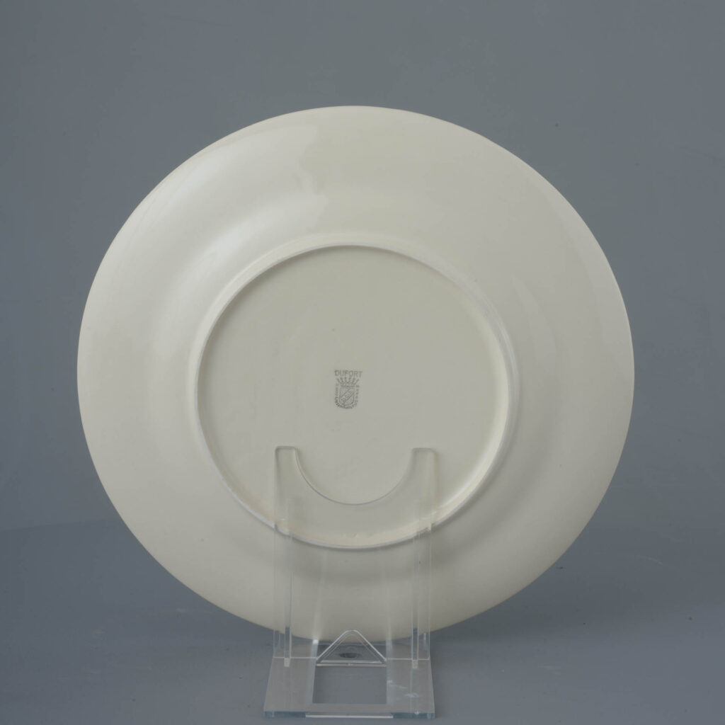 Deco Odeon Blue Dufort plate - Dinner Size