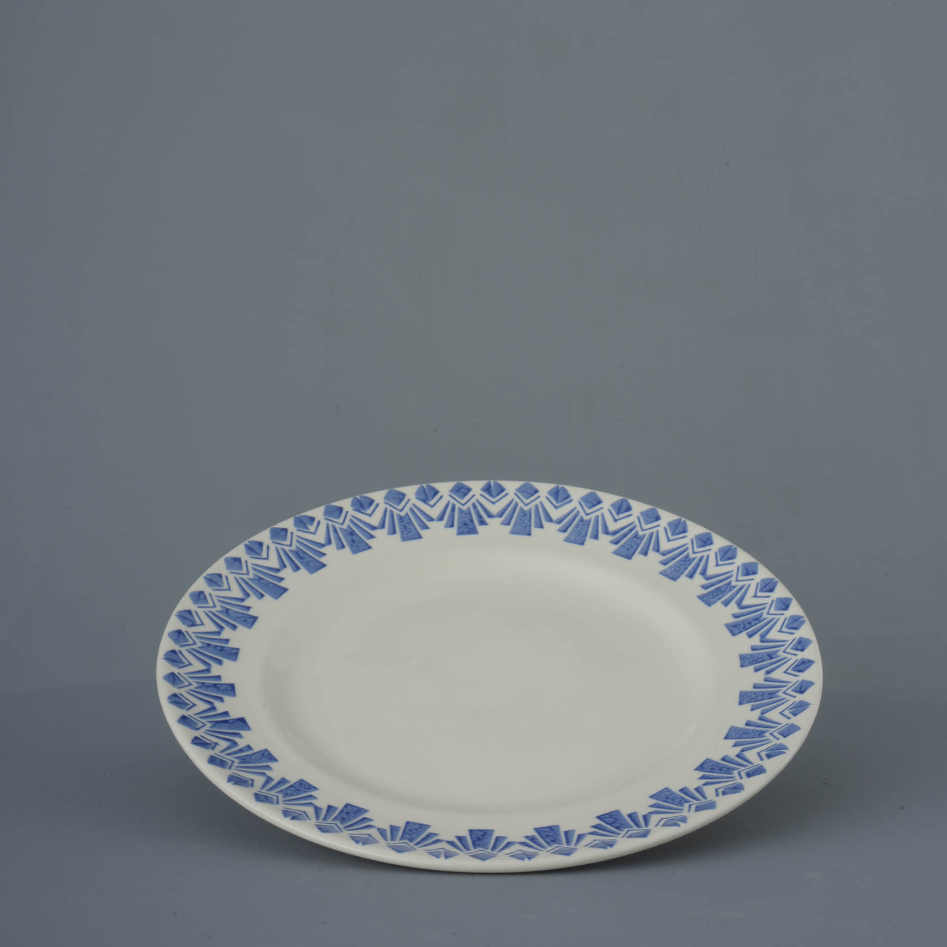 Deco Odeon Blue Dufort plate - Dinner Size