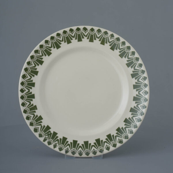 Deco Odeon Green Dufort plate - Dinner Size