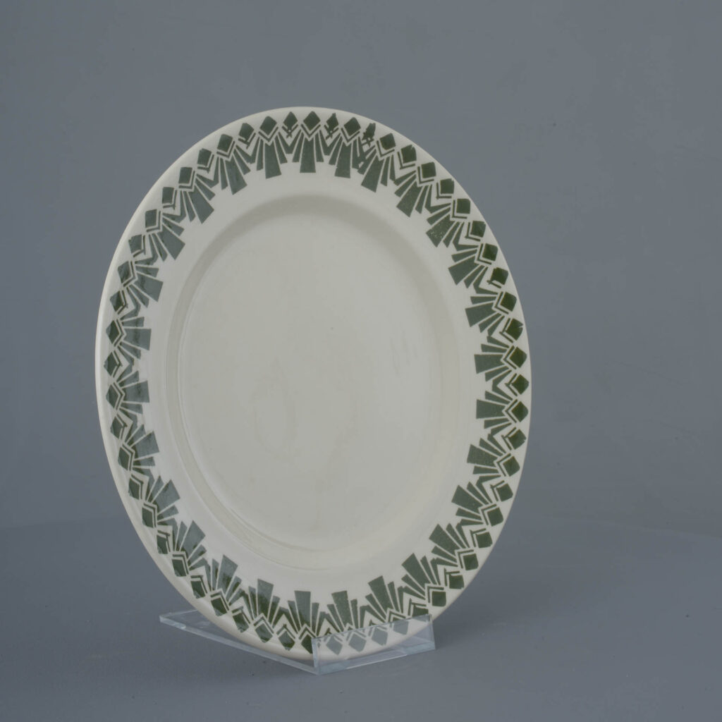 Deco Odeon Green Dufort plate - Dinner Size