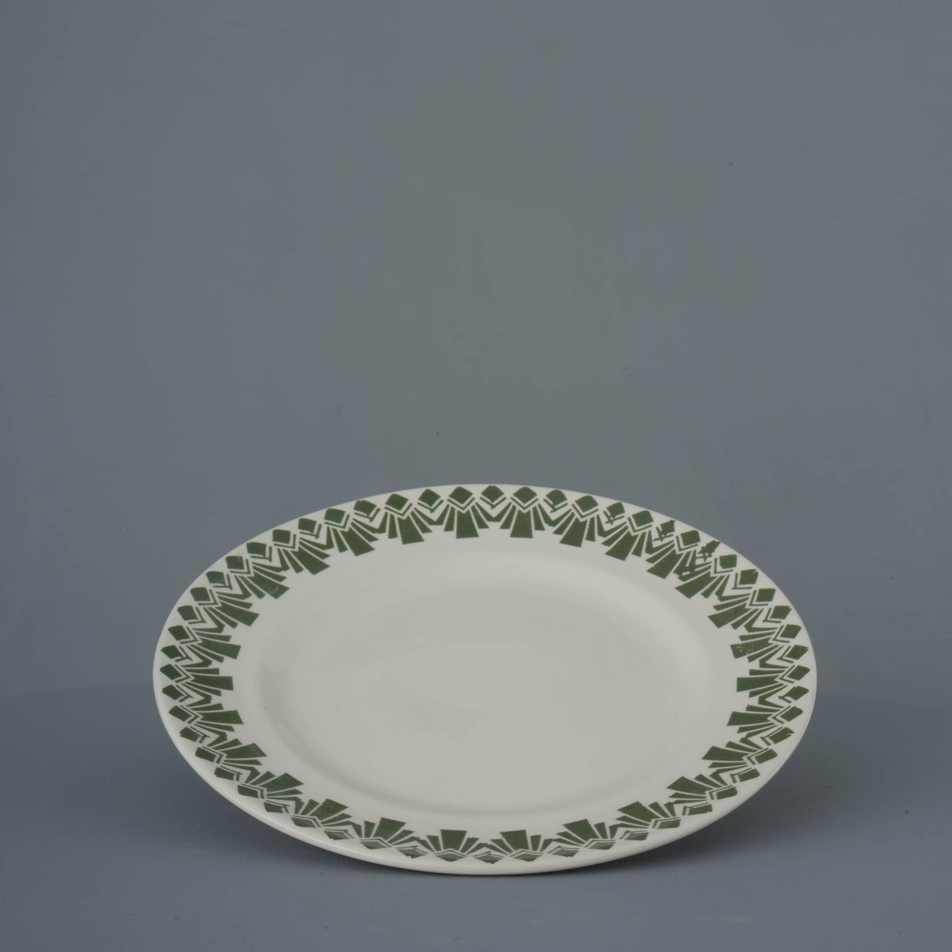 Deco Odeon Green Dufort plate - Dinner Size