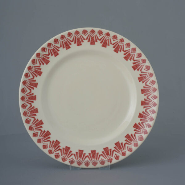 Deco Odeon Red Dufort plate - Dinner Size