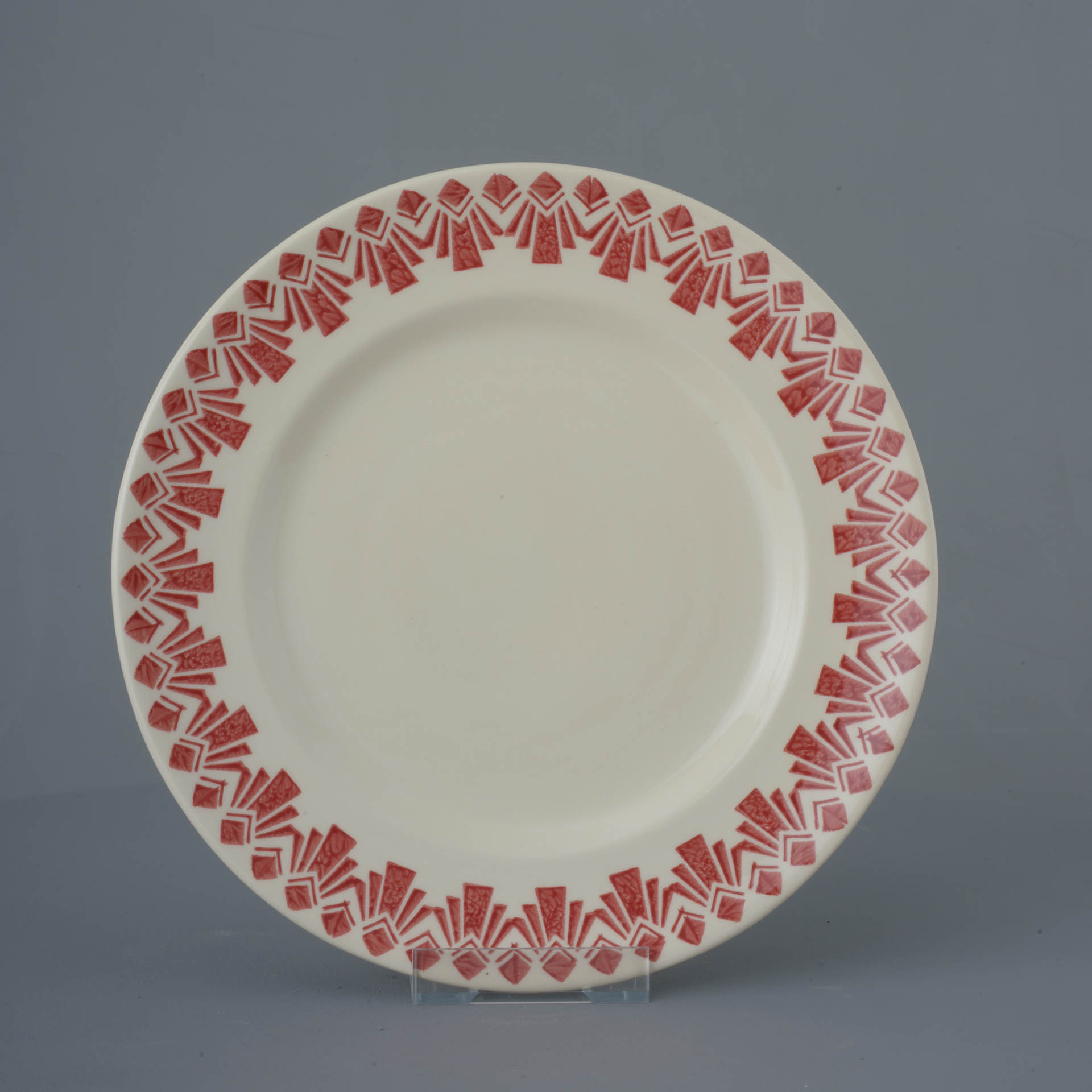 Deco Odeon Red Dufort plate - Dinner Size