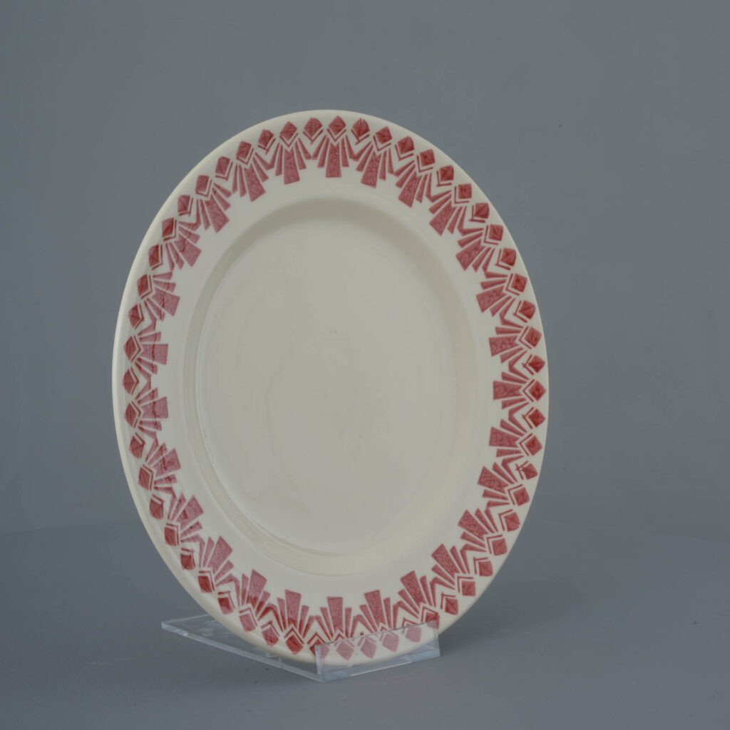 Deco Odeon Red Dufort plate - Dinner Size