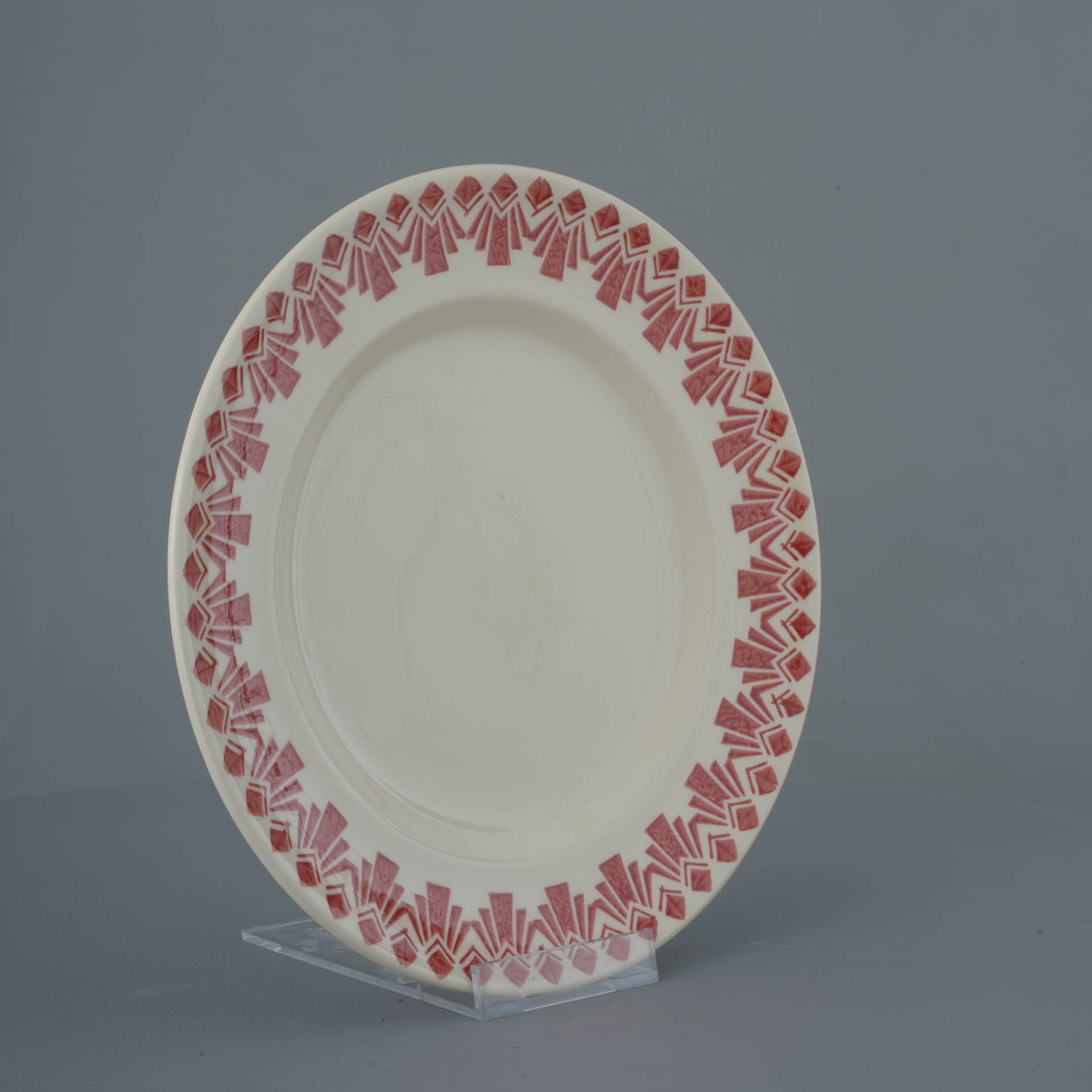 Deco Odeon Red Dufort plate - Dinner Size