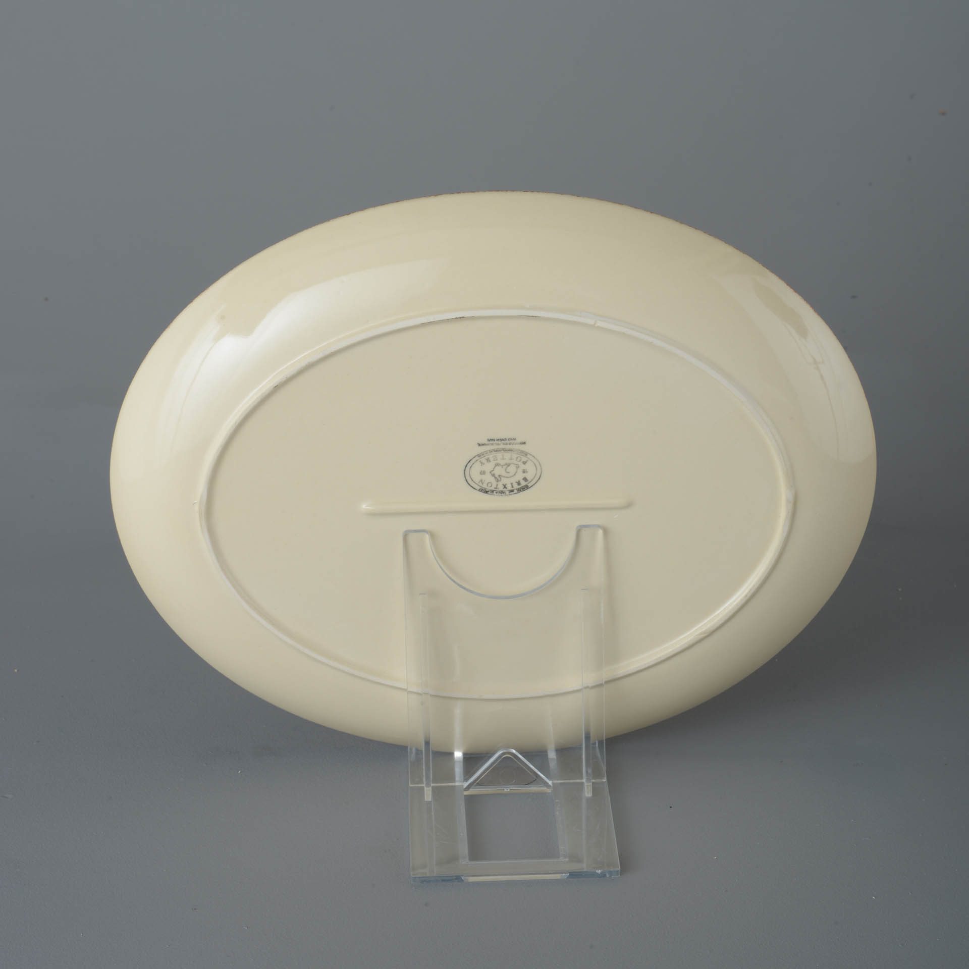 Cock & Hen Oval Plate - Large