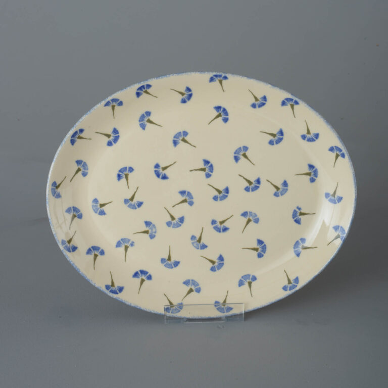 Cornflower Oval Plate – Large
