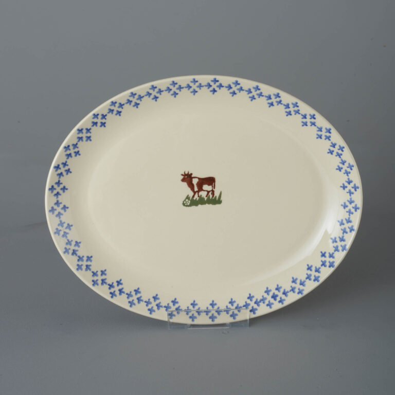 Cow Oval Plate – Large