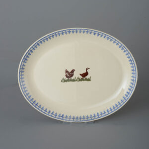 Farm Animal Oval Plate - Large
