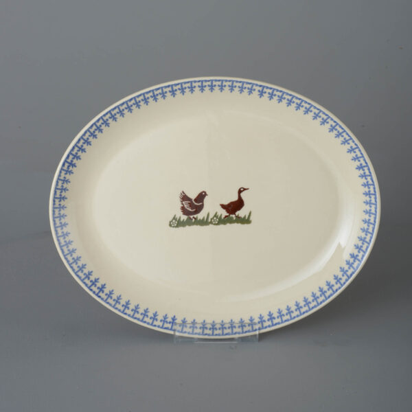 Farm Animal Oval Plate - Large
